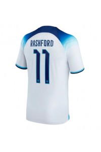 Engeland Marcus Rashford #11 Voetbaltruitje Thuis tenue WK 2022 Korte Mouw